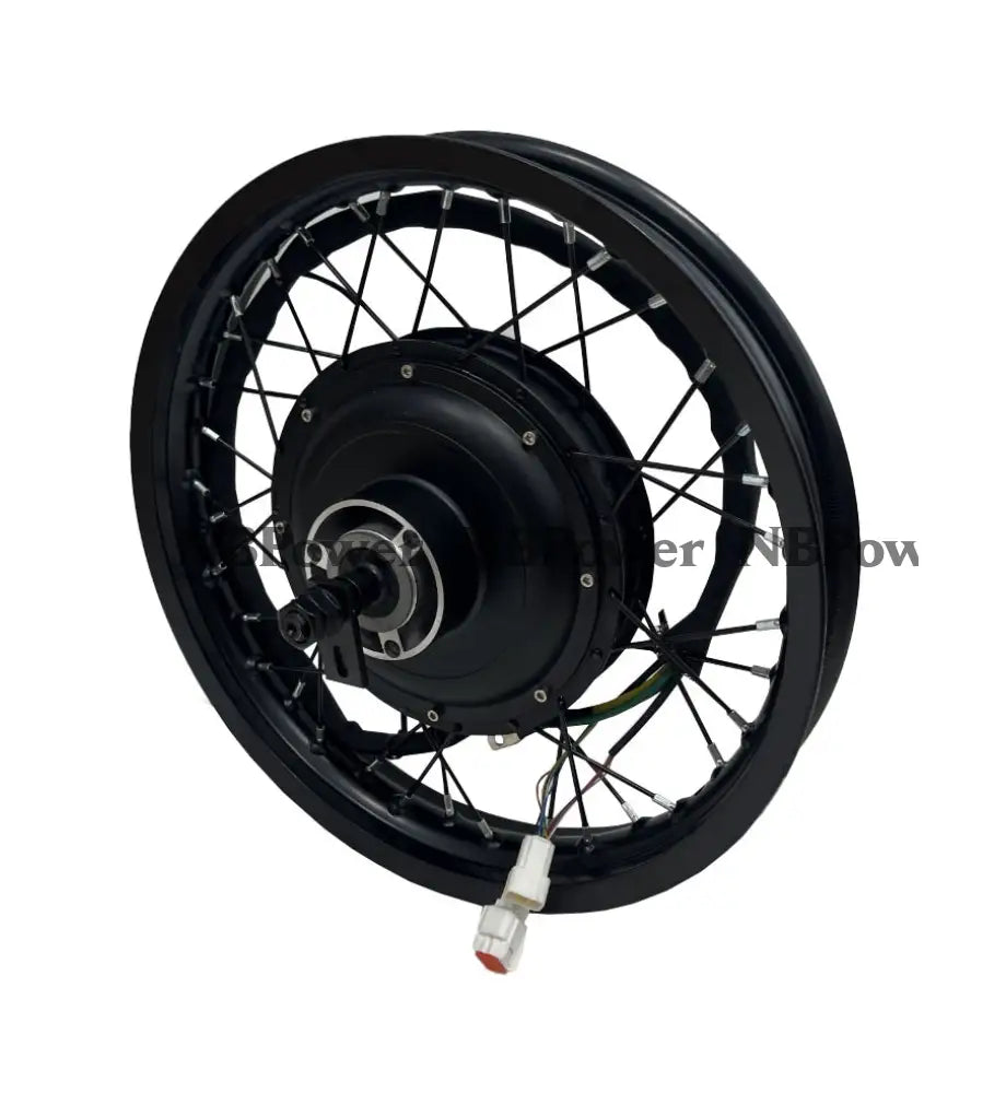 Rear 200mm dropout 3.5T high speed QS 5000W motorwheel with spokes ;17*2.15 motorcycle rim QS 5000W motorwheel Motor