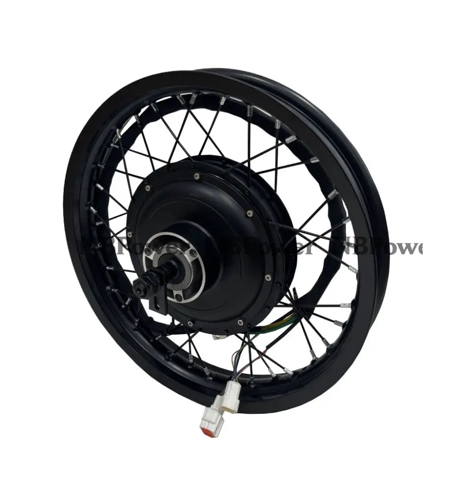 Rear 200mm dropout 3.5T high speed QS 5000W motorwheel with spokes ;17*2.15 motorcycle rim QS 5000W motorwheel Motor