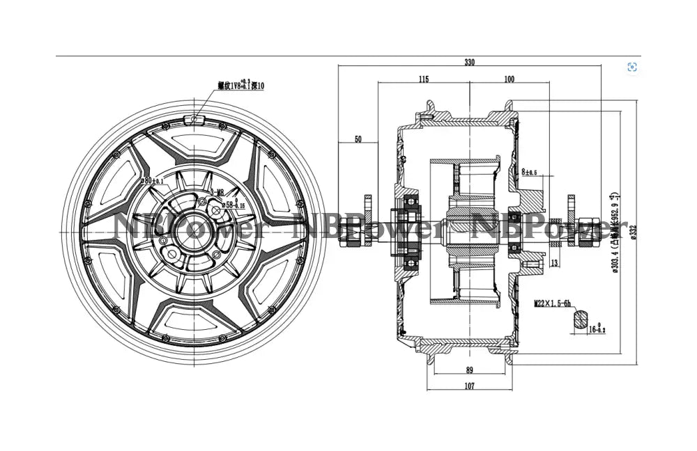 V5 Motor QS Hub Motor 25000W 12inch QS Electric Motors for Racing Scooter Motor