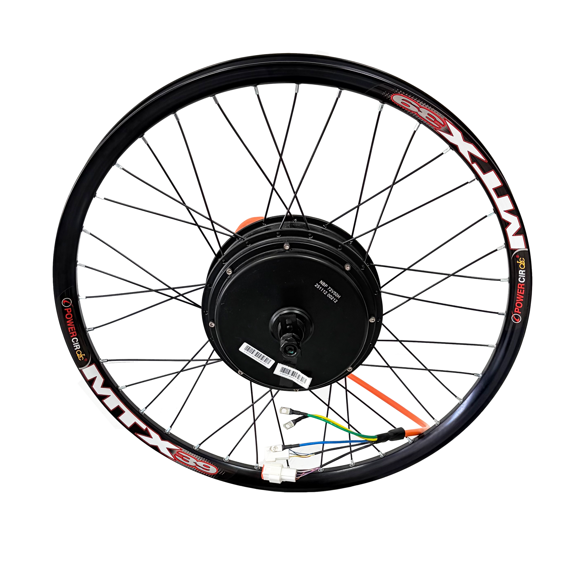 QS205 20inch/24inch/26inch/27.5inch/29inch/700C  150mm Dropout 3000W MTX Rim Ebike Rear Hub Motor Wheel  Single Speed Freewheel 3T/3.5T/4T/5T Winding For Choose ，80A Dual mode Controller +UKC1 Display Conversion Kit NBPower